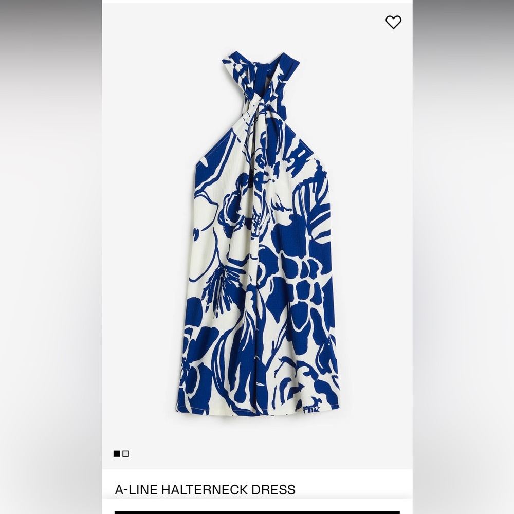 Floral Blue and White Women's dress